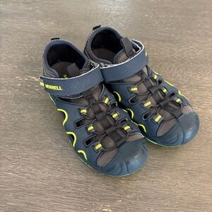 Merrell Kids' Navy and Neon Water Shoes